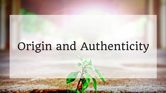 origin and authenticity