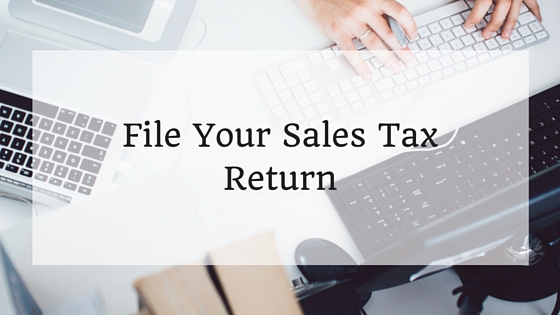 File Your Sales Tax Return