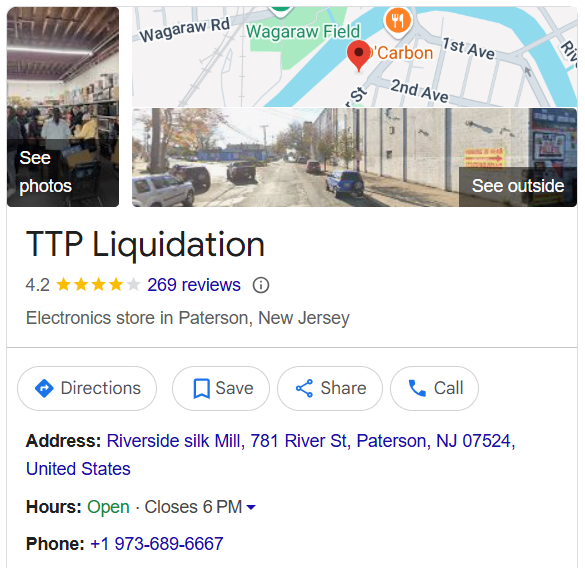 TTP Liquidation on Google
